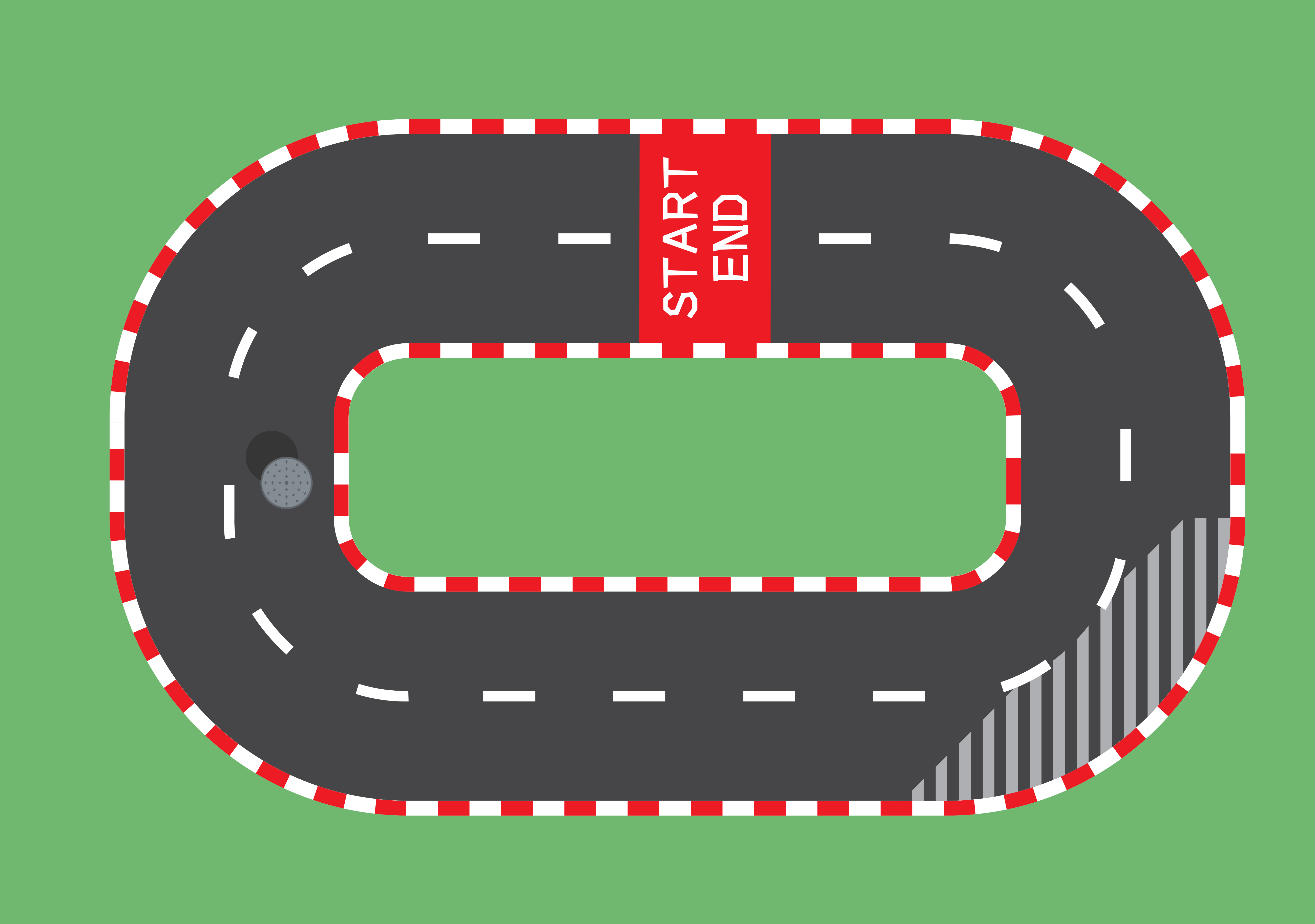 AI F1 Racing Car Game Field 1.5m × 3m